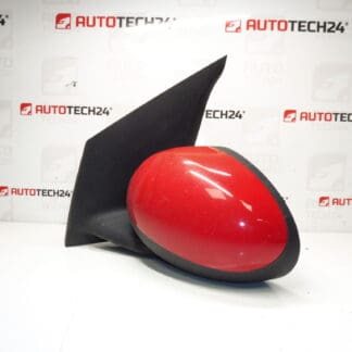 Mirror left red Citroën C1 Peugeot 107 87940-0H010 87940-0H011