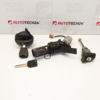Set of locks plus two keys Peugeot 207 4162KF 4162NW