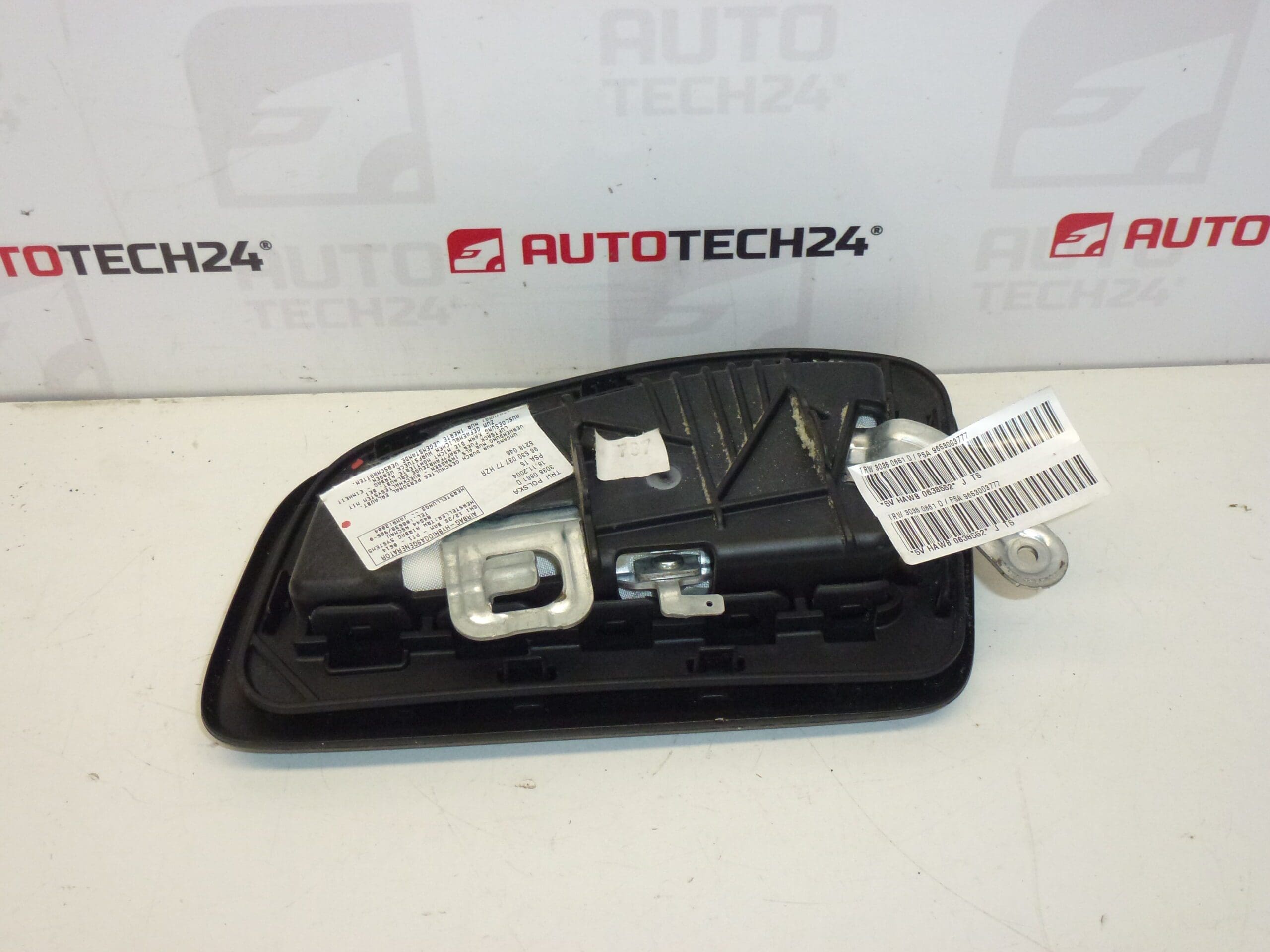 Left seat airbag for Peugeot 307 9653003777 8216FT 8216LR - Image 2