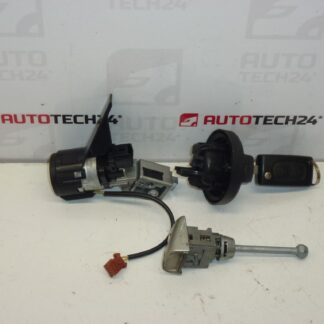 Set of locks plus one key Peugeot 207 4162KF 4162NW