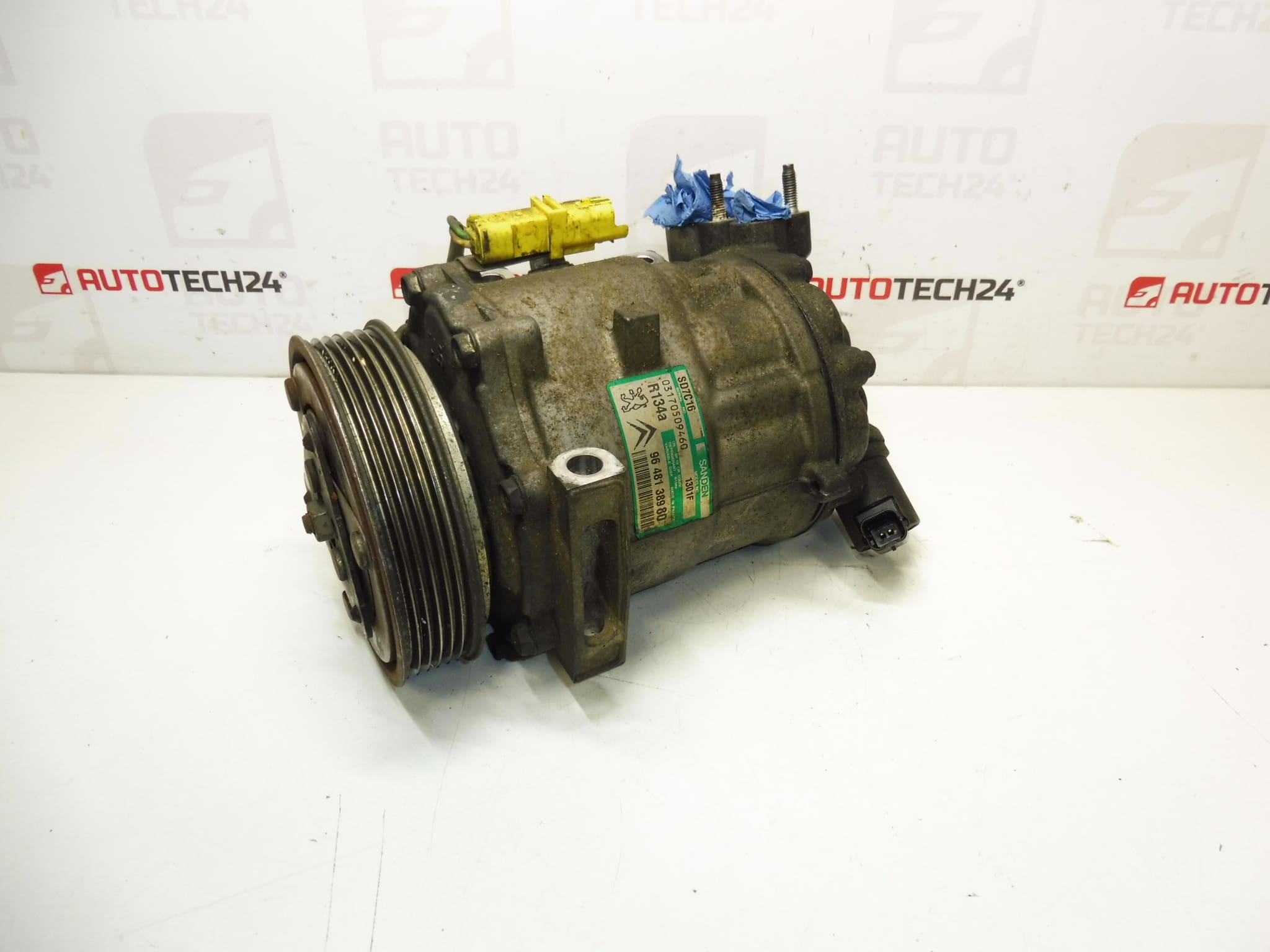 Air conditioning compressor Sanden SD7C16 1301F 9648138980 6453RE