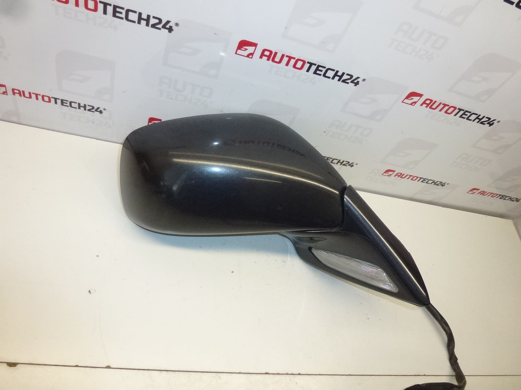 Rear view mirror right electrically folding gray EYJ Citroën C8 8153FW