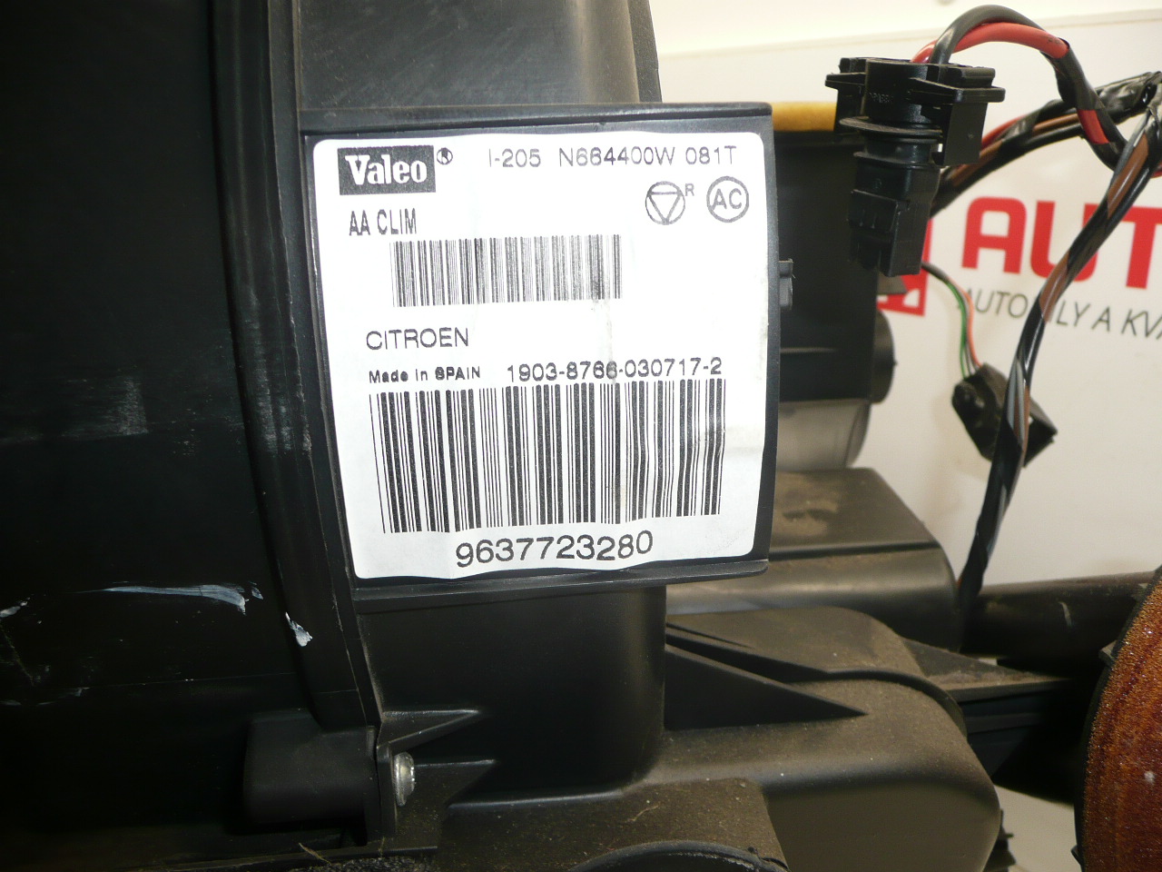 Air conditioning heater Citroën C2 C3 9637723380 6450KQ