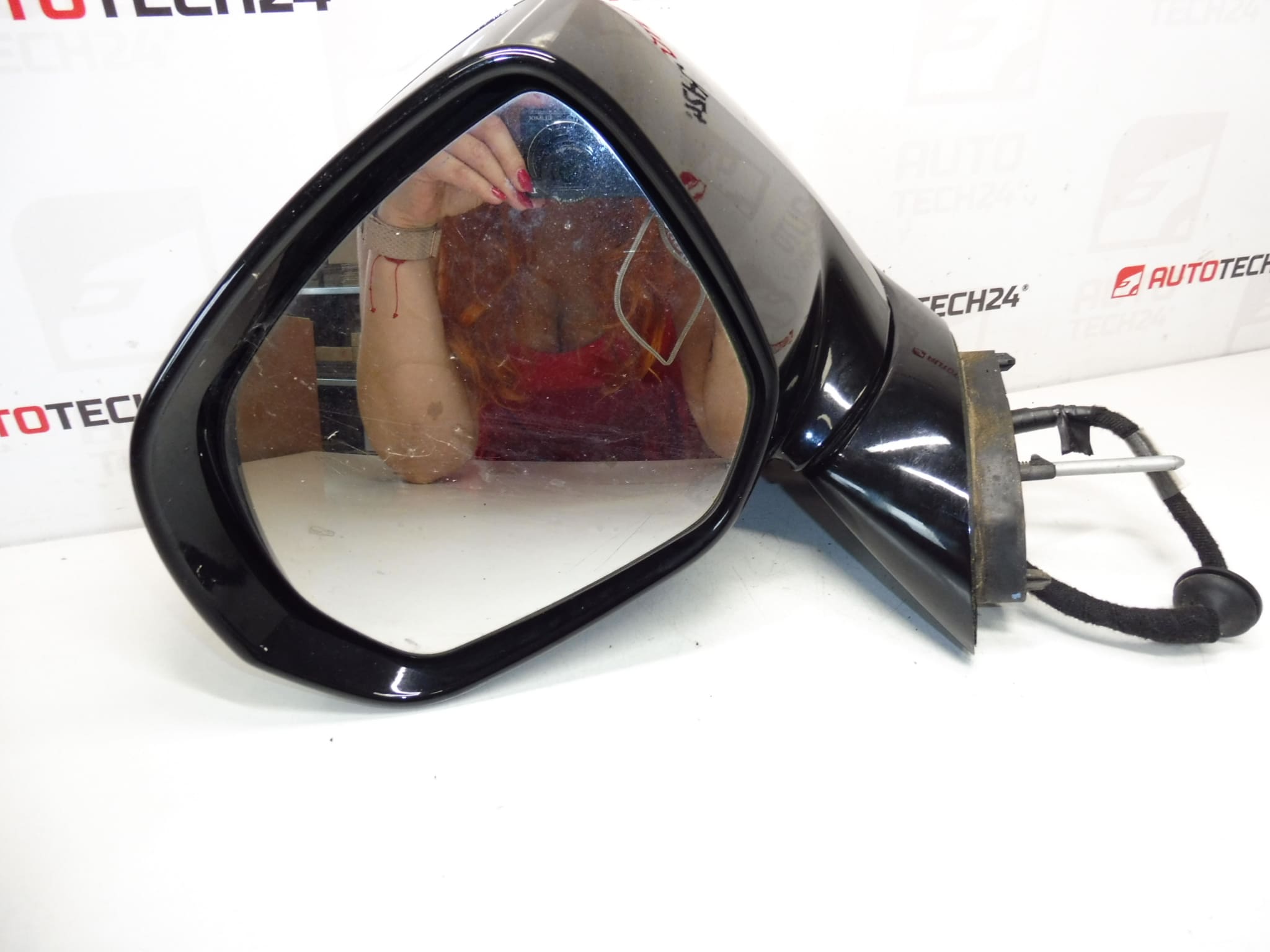 Used left chrome door mirror for Citroën C3 Picasso 1609347480 - Image 2