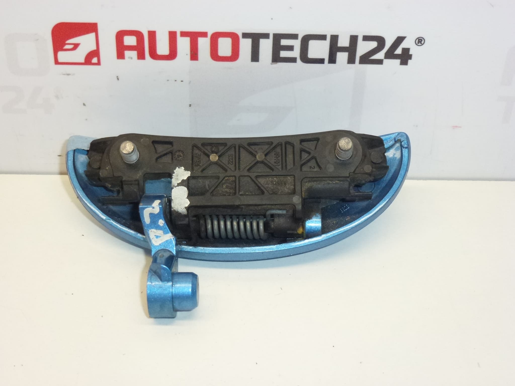 Right rear door handle Citroën C1 Peugeot 107 blue metallic 9101AN - Image 2