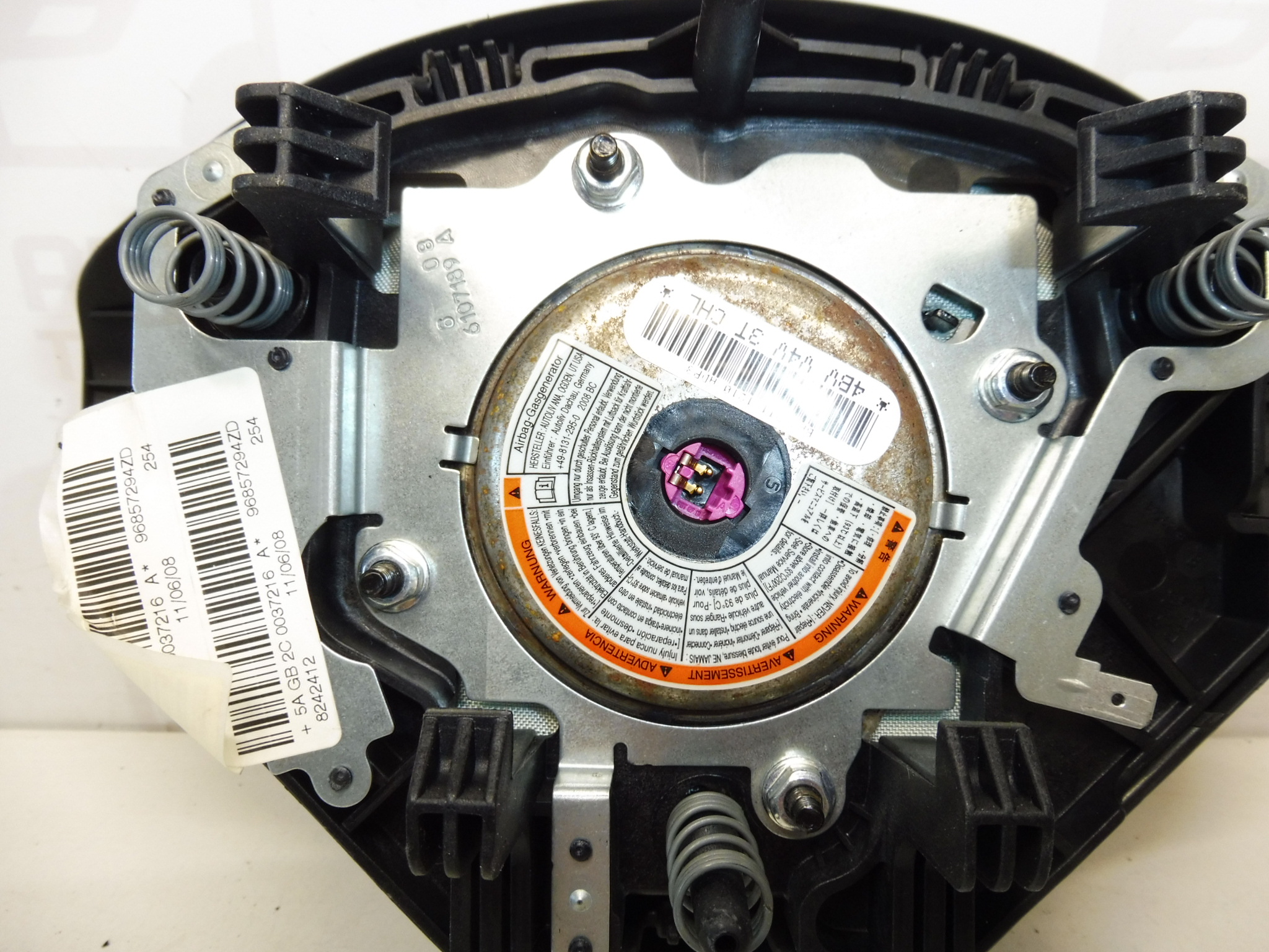 Steering wheel airbag Peugeot 206+ 207 96857294ZD 4112NW