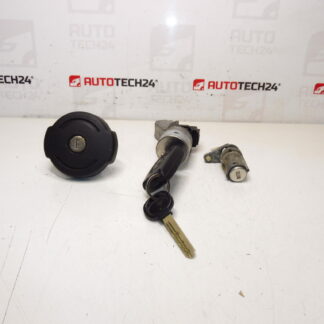 Lock set with one key for Peugeot 307 (part numbers 4162JC / 4162KG)