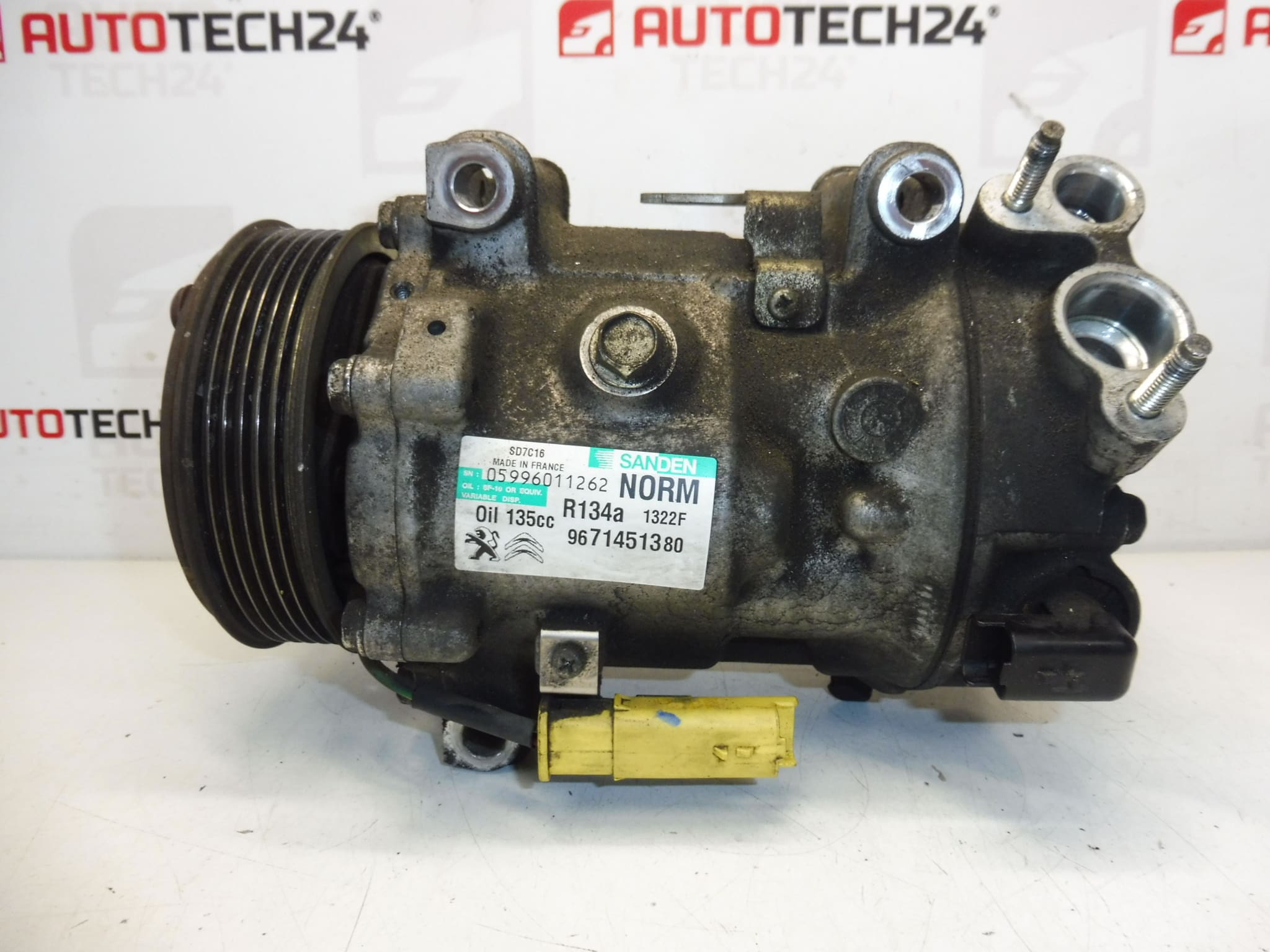 Air conditioning compressor Sanden SD7C16 9671451380 1322F 6453ZS - Image 2